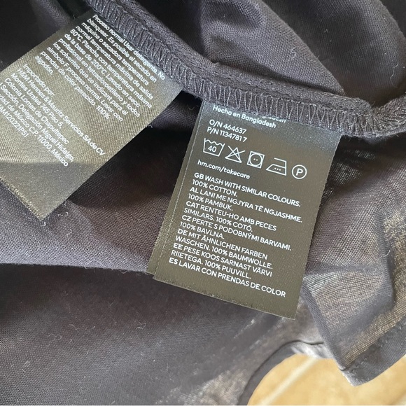H&M Black Button-Up - Picture 5 of 6